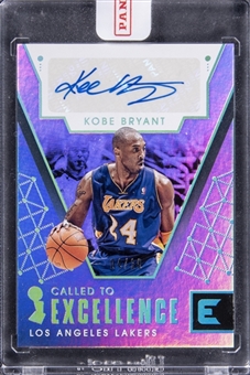 2017-18 Panini Essentials Called to Excellence #CE-KBR Kobe Bryant Signed Card (#04/10) - Panini Encased